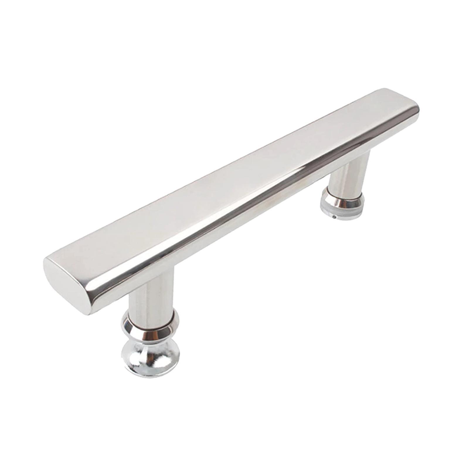 Stainless Steel Push Pull Door Handle Glass Door Hardware Drawer Fixing