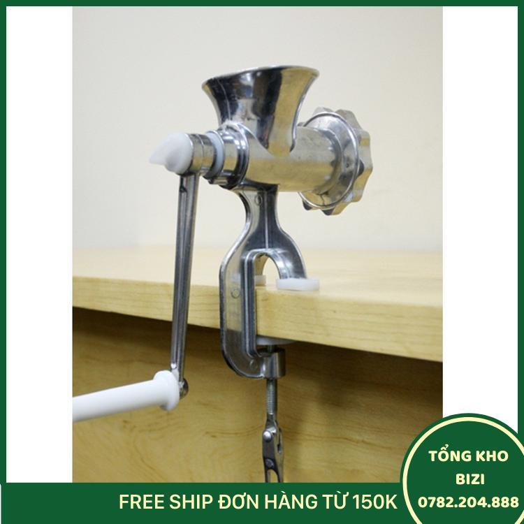 Máy Xay Thịt Bằng Tay Kẹp Bàn Inox - Free Ship Toàn Quốc