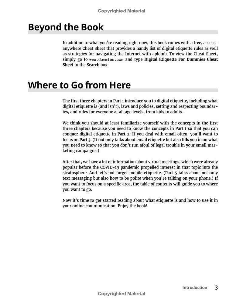 Sách ngoại văn: Digital Etiquette For Dummies