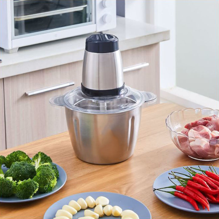 Máy Xay Thịt Inox Làm Giò Chả, Xay Cua, tôm, Cá ,rau củ đa năng