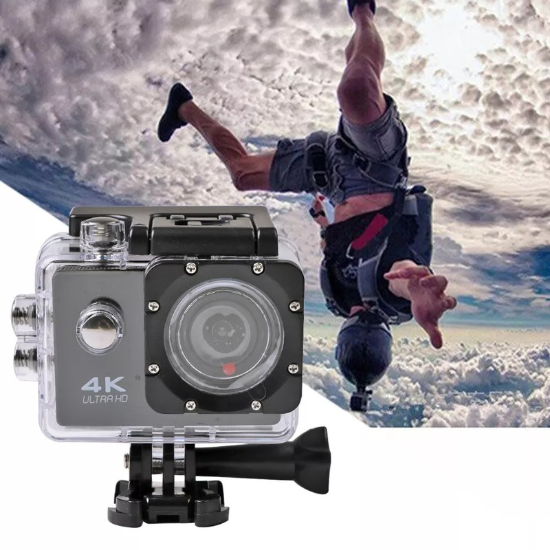 Máy ảnh hành động WiFi 12MP 4K 25fps Ultra HD 170D GO Waterproof Pro Sport DV Mũ bảo hiểm Kỹ thuật số Video Ghi lại Camera Cam Sport