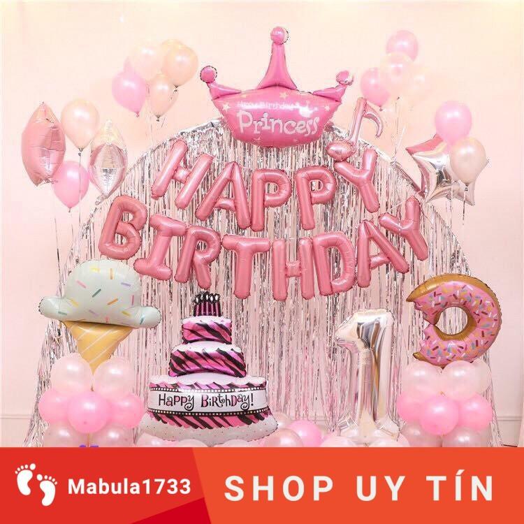 SET TRANG TRÍ SINH NHẬT BÉ GÁI - BÓNG BAY SINH NHẬT GIÁ RẺ - TRANG TRÍ SINH NHẬT CHO BÉ - PHỤ KIỆN SINH NHẬT - BÓNG BAY
