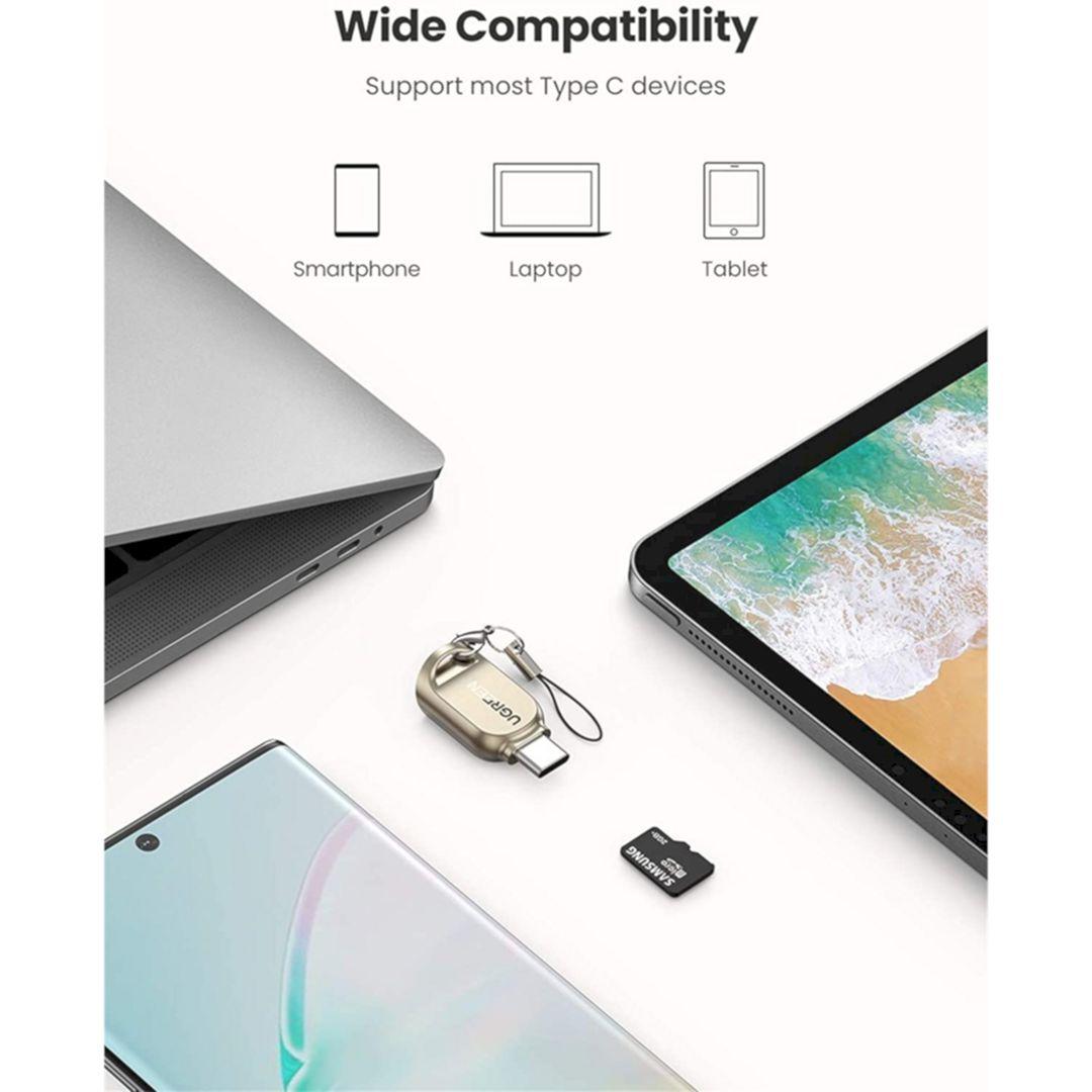 Ugreen UG80124CM331TK TF Micro SD vỏ nhôm Đâuu đọc thẻ nhớ cổng USB-C - HÀNG CHÍNH HÃNG