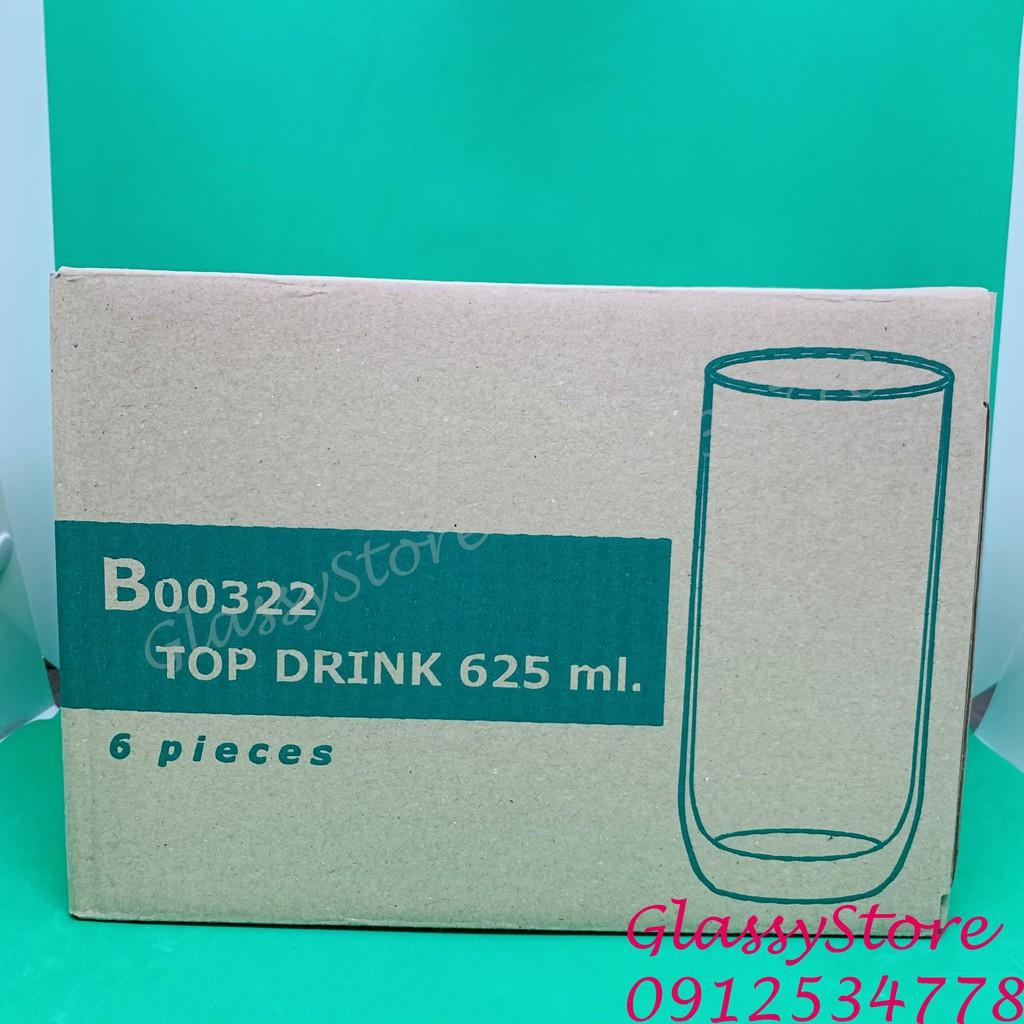 Ly (cốc) thủy tinh Ocean đong thể tích Top Drink Chia Vạch – B00322 – 625ml (Hàng nhập khẩu Thái Lan chính hãng)