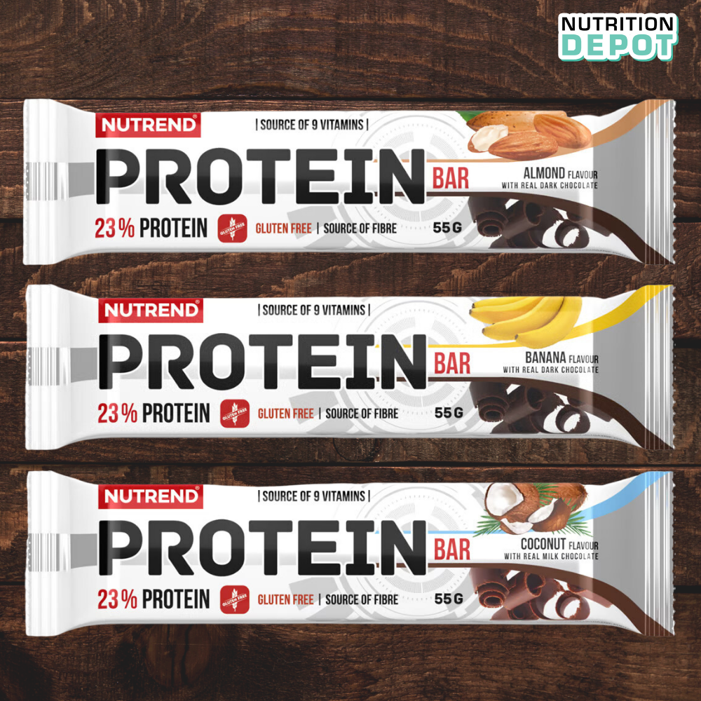 Thanh dinh dưỡng Protein Bar Nutrend bổ sung protein (Hộp 24 thanh x 55g) - Nutrition Depot Vietnam