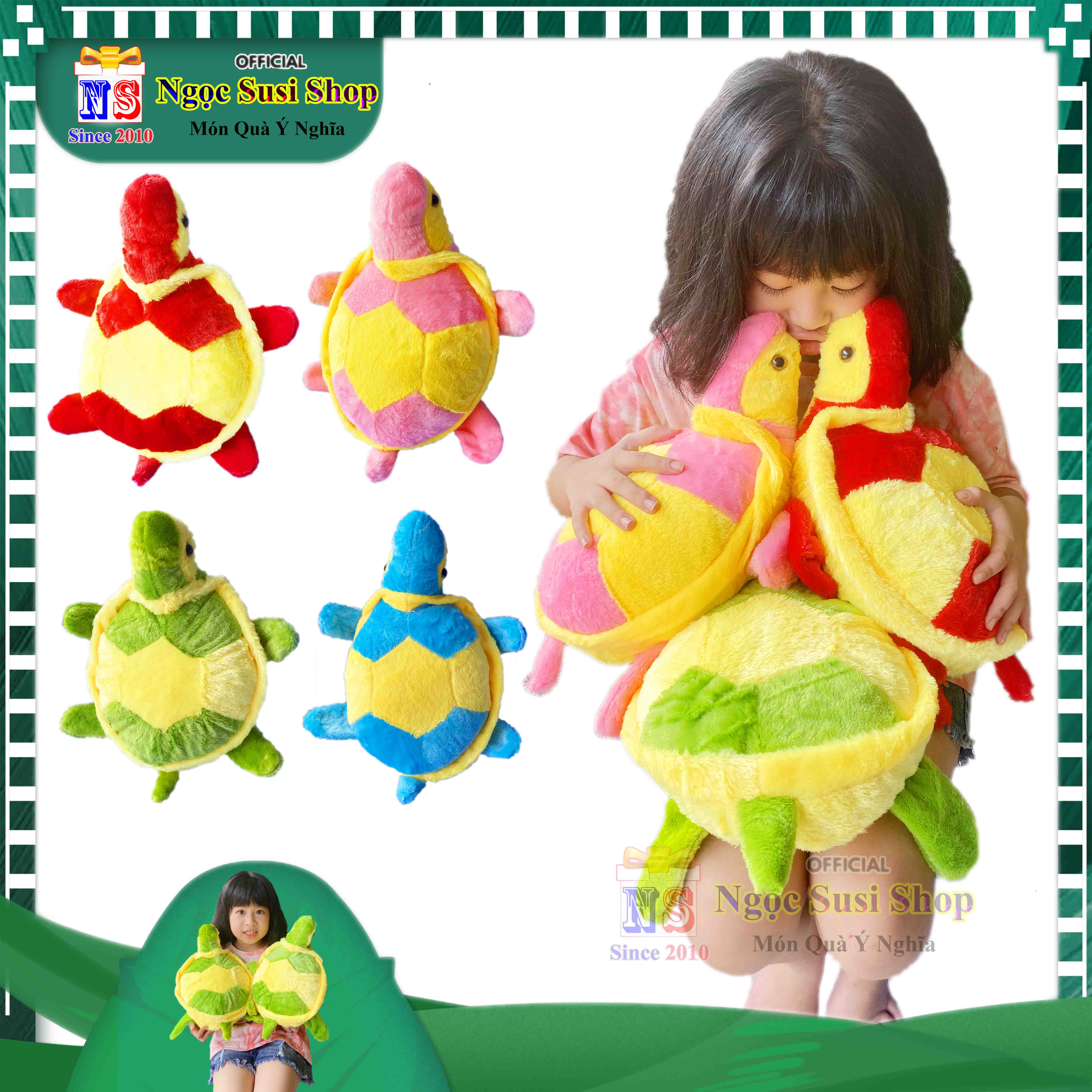 GẤU BÔNG CON RÙA CHO BÉ YÊU SIÊU CƯNG - THÚ BÔNG CON RÙA