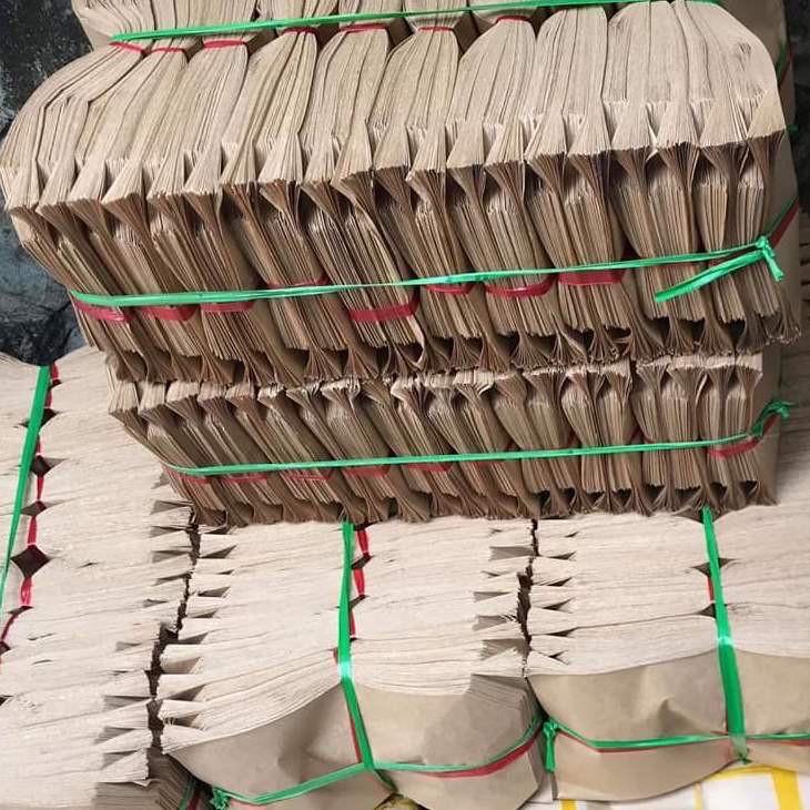 Combo 10 Túi giấy xi măng - túi kraft đóng hàng thực phẩm đồ dùng túi 1,5lít - 21x26cm