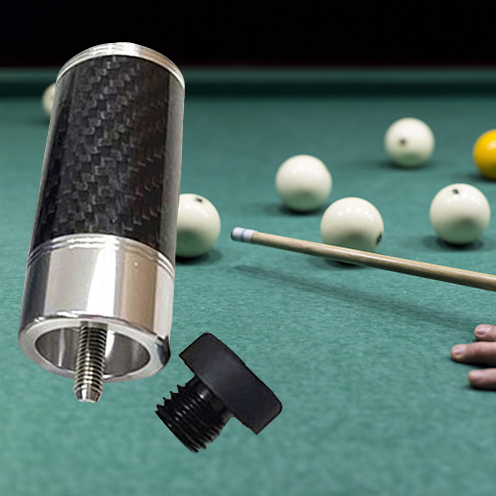 Billiards Pool Cue Extension Snooker Cue Cue Extended Dia 1.3in Cue End Extended Adapter with Back Cap for Trainer Lovers Beginners Enthusiast