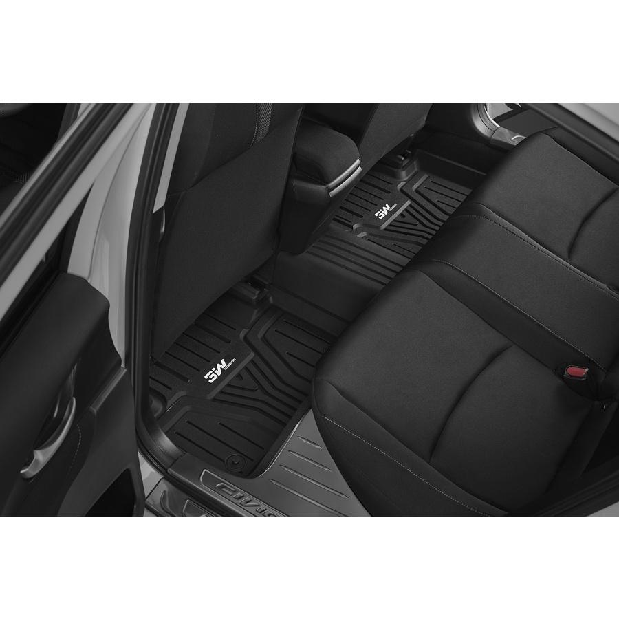 Thảm lót sàn xe ô tô HONDA BREEZE 2020- Nhãn hiệu Macsim chất liệu nhựa TPE 3W đúc khuôn cao cấp - màu đen