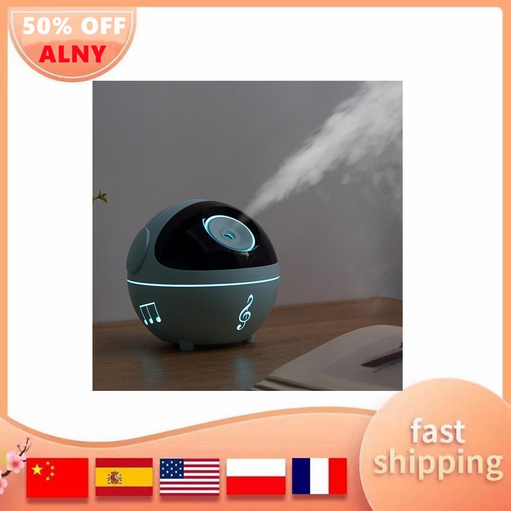 2021 Mới Máy Phun Sương Tạo Độ Ẩm 350ML Để Bàn Máy Phun Sương Tạo Độ Ẩm Tinh Máy Khuếch Tán Tinh Dầu 1200MAh Built_in Pin Có Đèn LED Cho Gia Đình