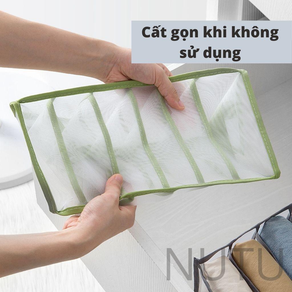 Túi Đựng Quần Áo Chia Ngăn Hộp Xếp Đồ Lót Tiện ích, Khay Xếp Quần Áo Gọn Gàng Đựng Quần Áo Đồ Lót