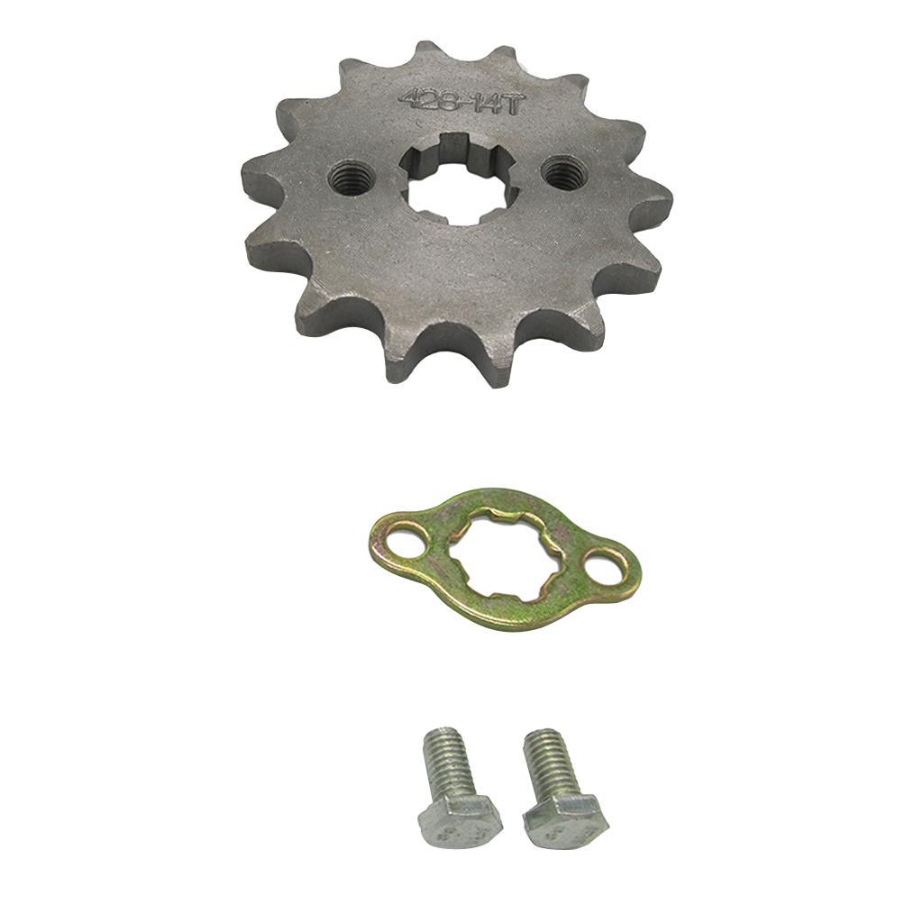 14T  17mm Front Sprocket Cog 428 Chain for 50 70 90 110 125 150CC ATV