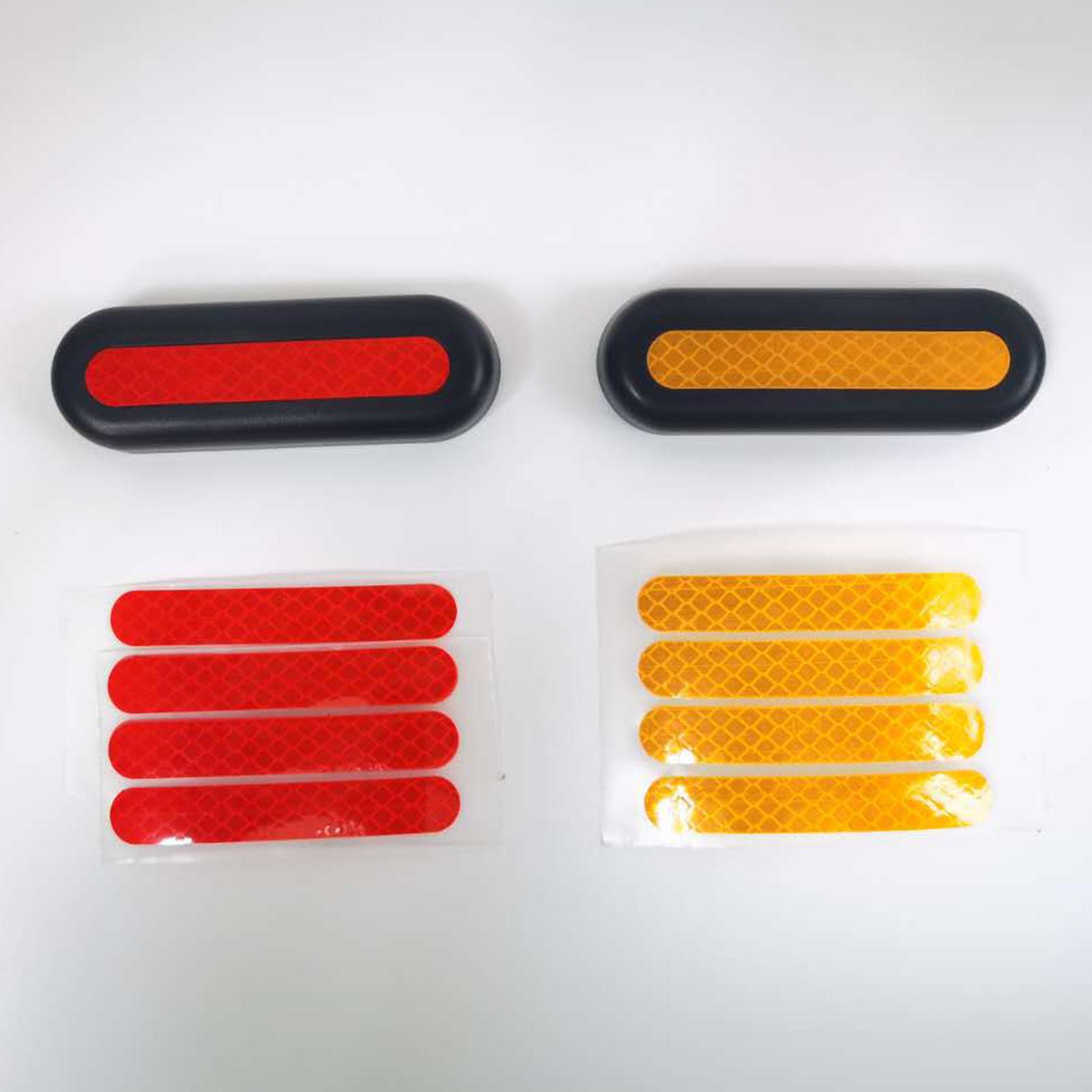 Reflective Sticker Set for Max G30 Electric Scooter Front Rear Wheel Cover Sticker Replacement