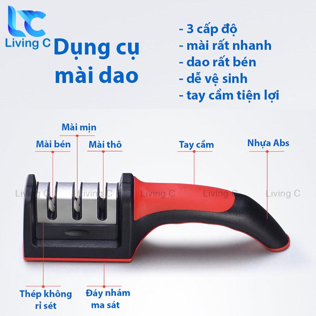 DỤNG CỤ MÀI DAO KÉO 3 CẤP ĐỘ CẦM TAY MỚI TIỆN LỢI SIÊU SĂC BÉN