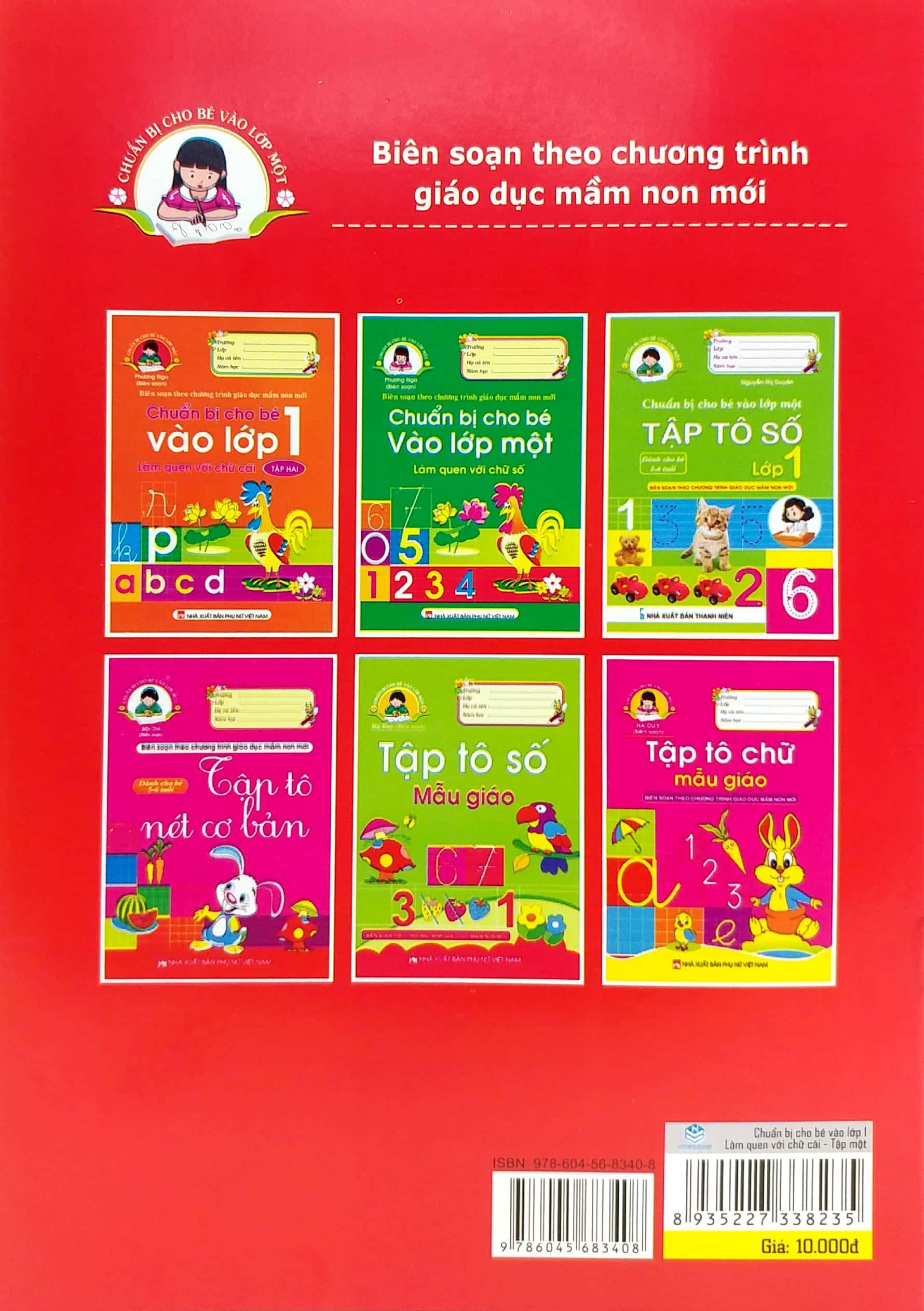 Chuẩn Bị Cho Bé Vào Lớp 1 - Làm Quen Với Chữ Cái - Tập 1