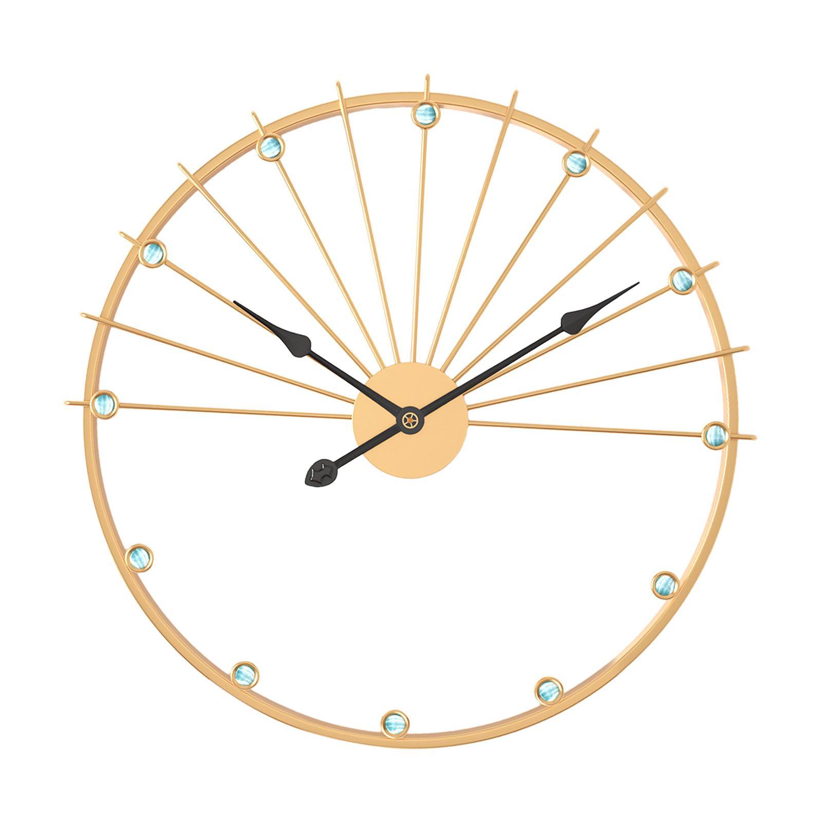 Non Ticking Silent Clock Unique Wall Art Clock for Kitchen Study Living Room