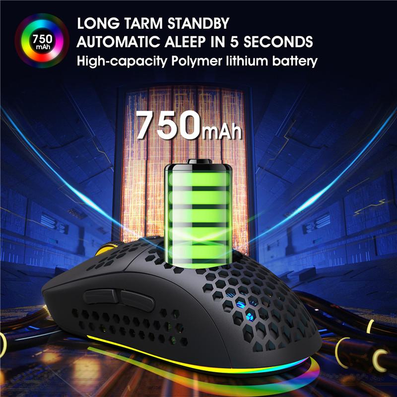 Bluetooth Không Dây Chơi Game Nhẹ Văn Phòng Nhà Sạc Loại C Sạc Nhanh RGB 2.4G USB 3600DPI Cho máy Tính Laptop