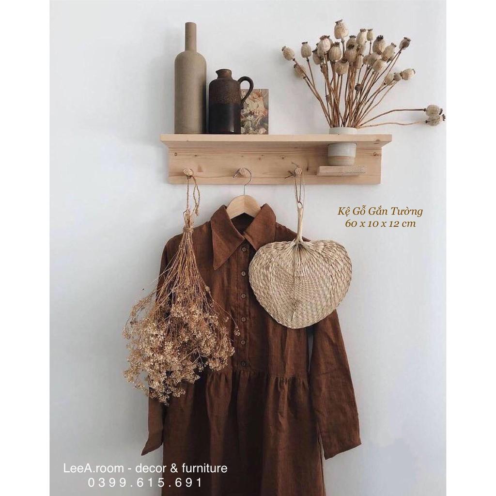 Kệ Gỗ Gắn Tường - Phụ Kiện Decor Chụp Hình