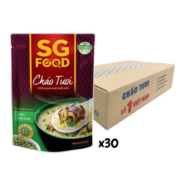 Thùng 30 Gói Cháo Tươi Lươn Đậu Xanh 240g Sài Gòn Food