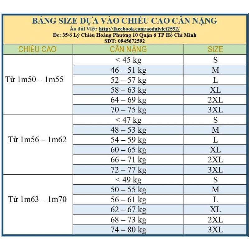 Áo dài lụa may sẵn in hoa sứ 3D