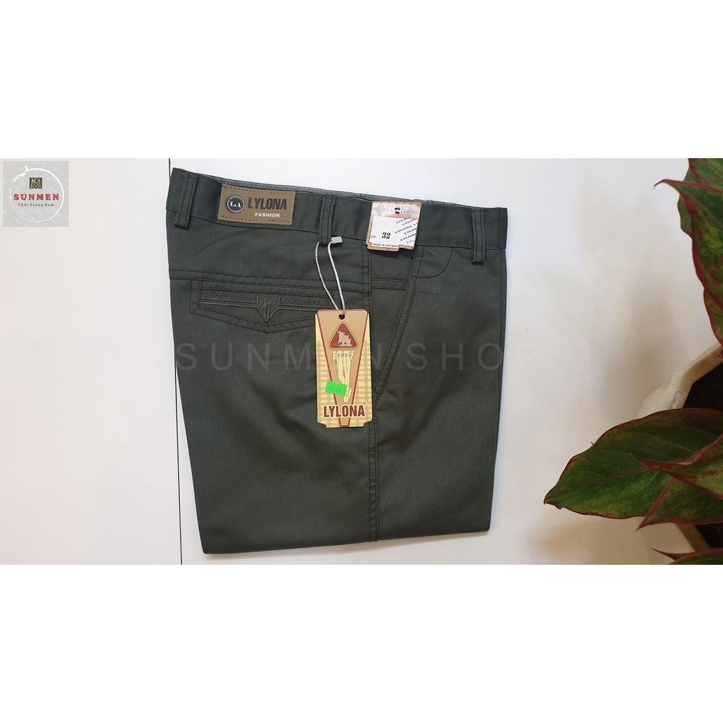Quần Dài Kaki Nam Trung Niên Chất Dày Form Rộng Ống Suông Dành Cho Công Sở Thanh Lịch SUNMEN Size Nhỏ Từ 28 - 34
