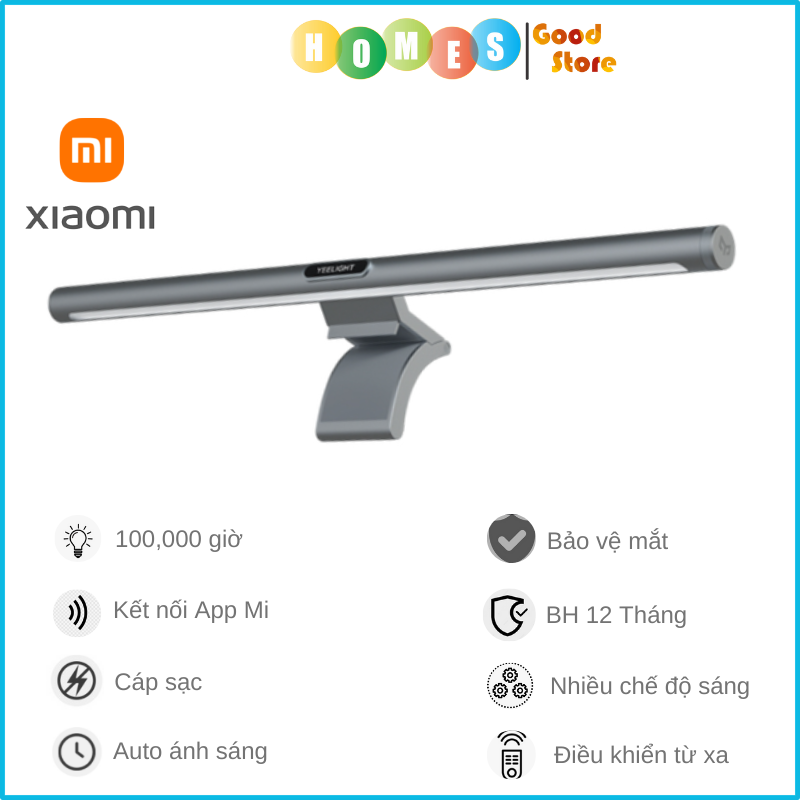 Đèn Treo Màn Hình XIAOMI Yeelight YLTD001 Điều Chỉnh Ánh Sáng Bảo Vệ Mắt, Đa Chế Độ Ánh Sáng - Hàng Chính Hãng