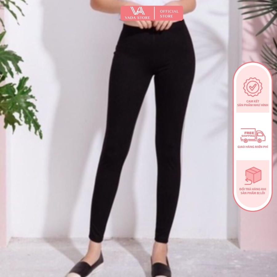 Quần Legging Nữ dài nâng mông chất tuyết mưa co giãn 4 chiều, vải đẹp dày, thoáng mát không xù lông.