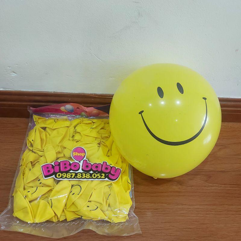 5 bóng cao su mặt cười vàng trang trí sinh nhật