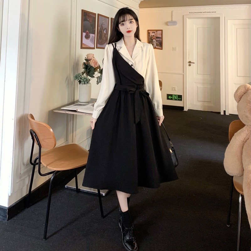 Đầm Nữ Dịu Dàng Đi Chơi Đầm Đen Chữ A Sica11