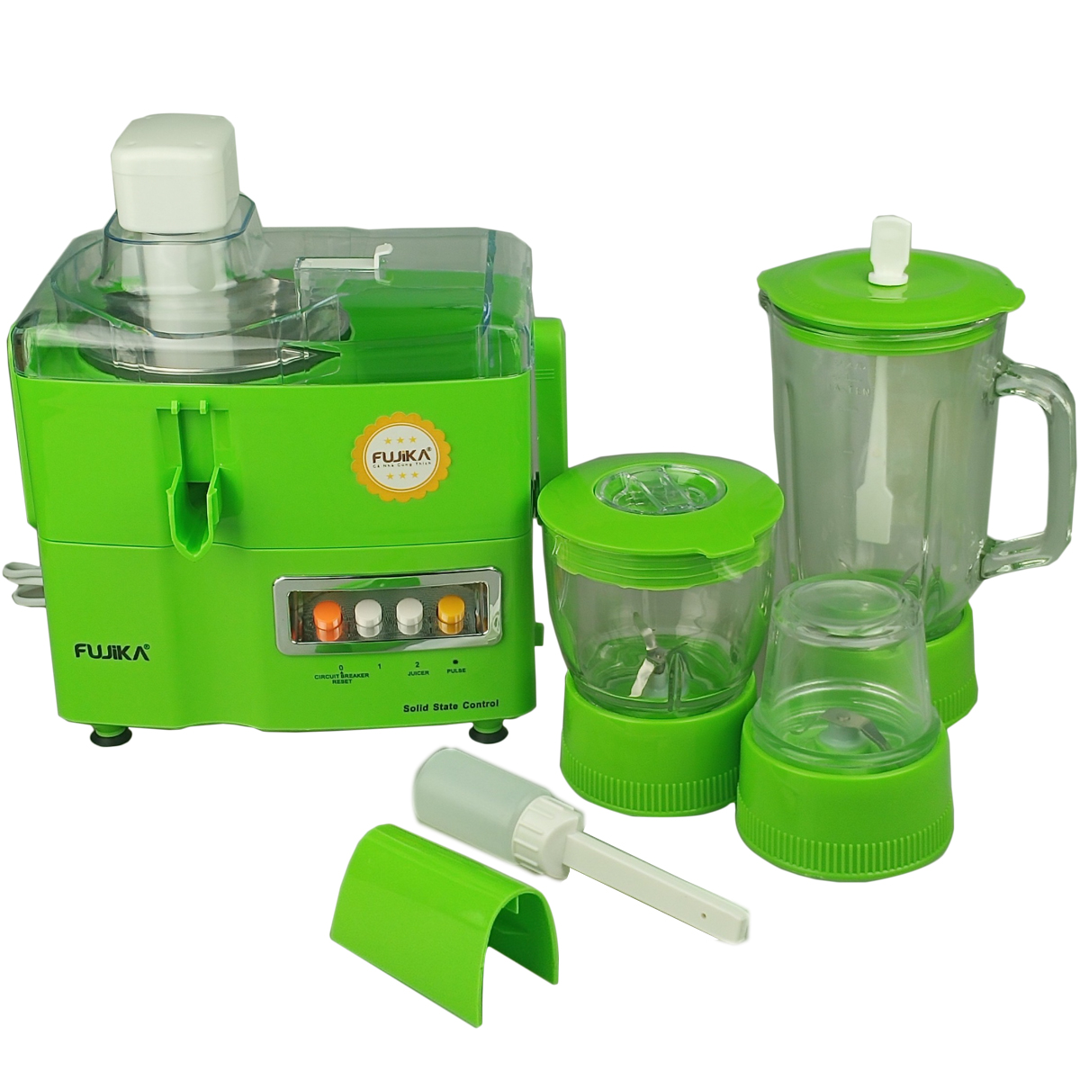 Máy Xay Ép Đa Năng Fụika 4 Cối Thủy Tinh Xay Ép Hoa Quả,Sinh Tố,Xay Thịt,Thực Phẩm - Hàng Chính Hãng