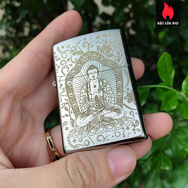 Bật Lửa Zippo 205 Khắc Đức Phật 4 Mặt – Zippo 205.Phat4M