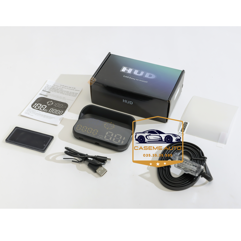 HUD M21/M24 – Thiết Bị Hiển Thị Tốc Độ Kính Lái, Cảnh Báo Giao Thông, OBD &amp; GPS - Hàng Nhập Khẩu
