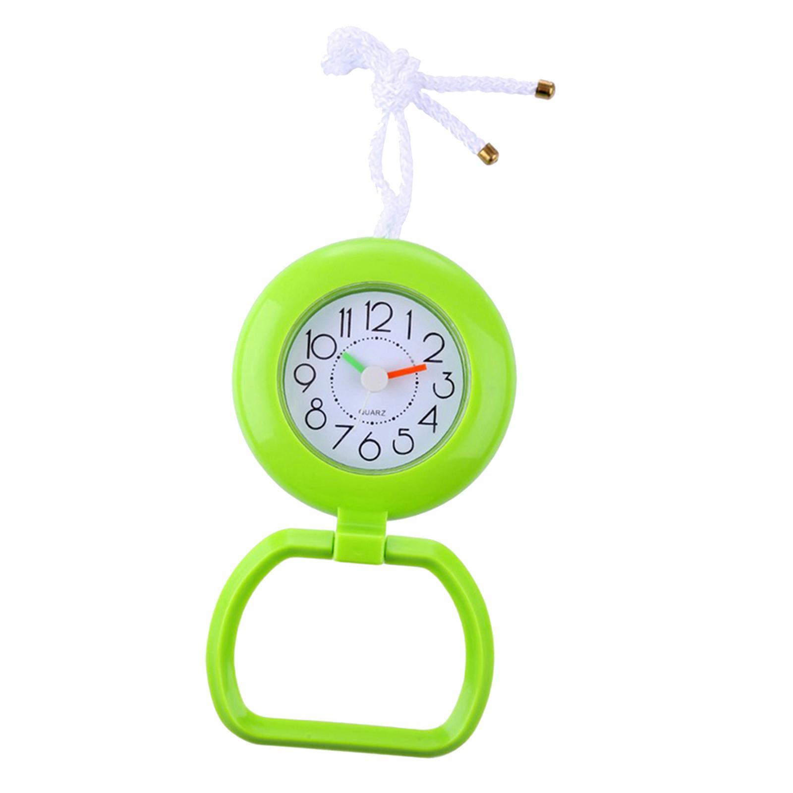 Bathroom Shower Clock Waterproof Desk Clock Wall Clock Silent Green