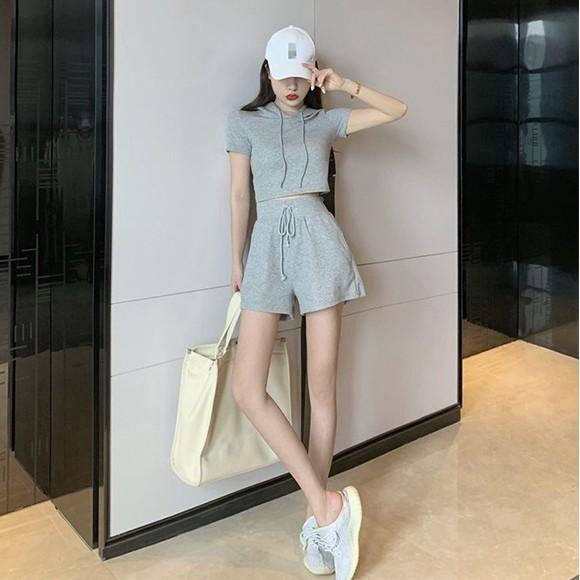 Set Bộ Quần Áo Nữ Cá Tính Mùa Hè Kiểu Dáng Ulzzang Đi Chơi Hot