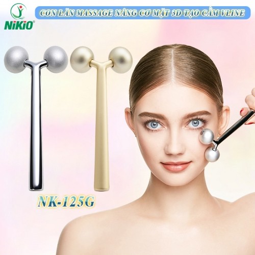 Con Lăn Massage Nâng Cơ Mặt 3D Tạo Cầm Vline Nikio NK-125G - Không Dùng Điện