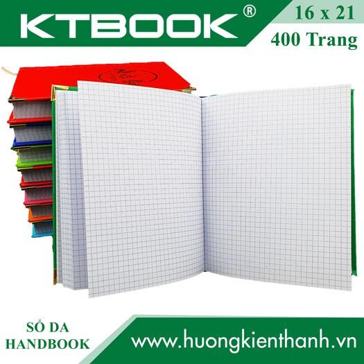 SỔ GHI CHÉP BÌA DA Cứng KTBOOK HANDBOOK CAO CẤP 400 trang size A5 ruột giấy in caro