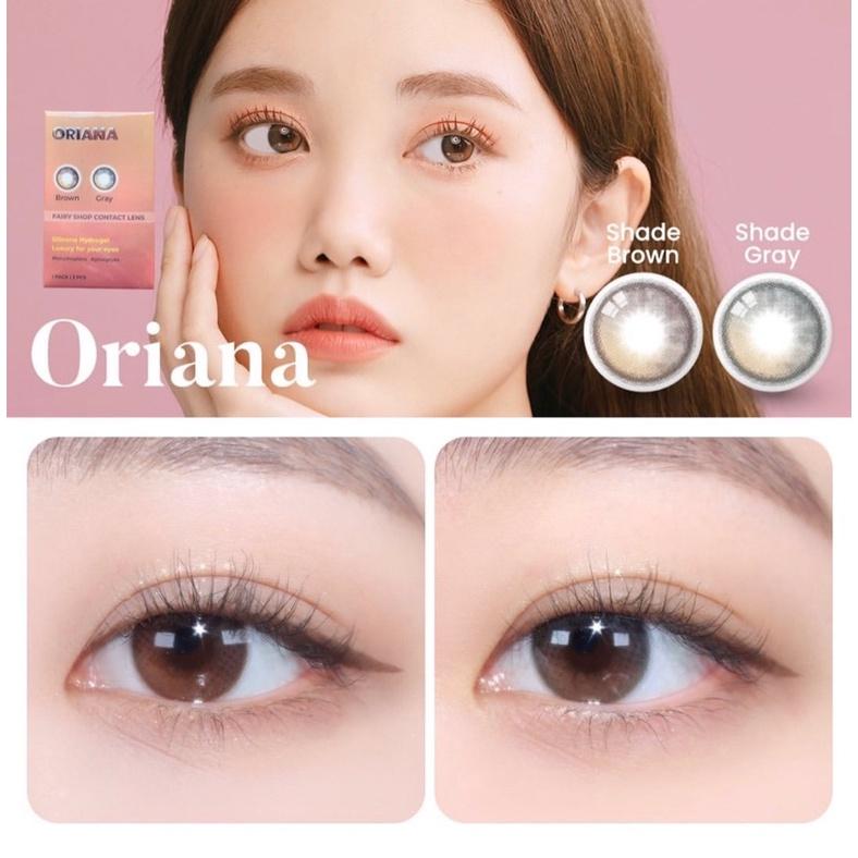 Combo 2 Kính Áp Tròng FAIRY SHOP CONTACT LENS Oriana Shade Brown va Shade Gray