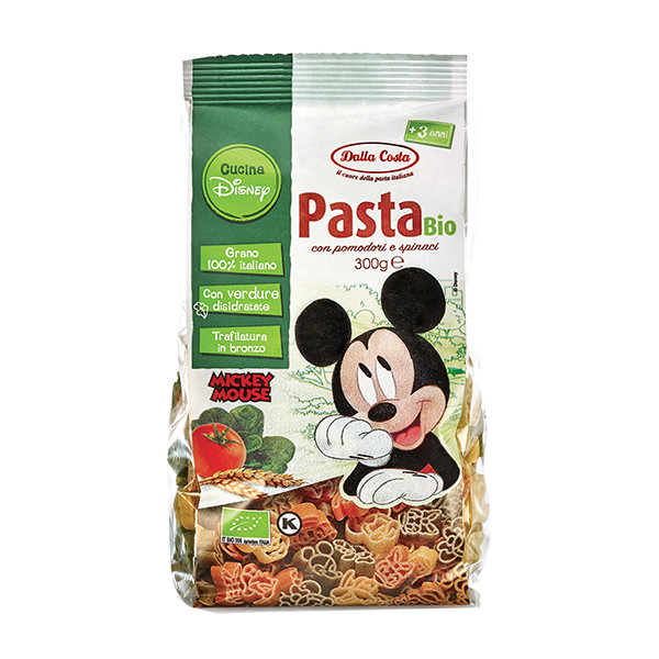 Nui rau củ hữu cơ cho bé hình chuột Mickey 300g Dalla Costa