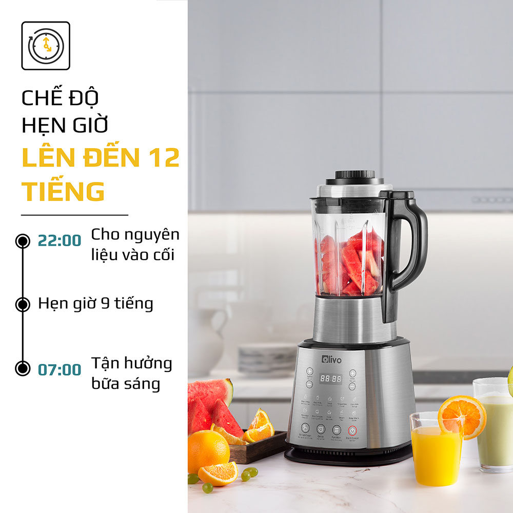 [CHÍNH HÃNG] Máy Làm Sữa Hạt OLIVO X20 - Chống Tràn - Xay Mịn Không Cần Lọc - Máy Xay Nấu Đa Năng - Thương Hiệu Mỹ