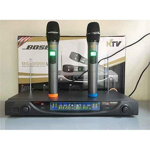 0357628205 MICRO KHÔNG DÂY BS 999II - Bộ 2 Micro không dây sử dụng cho karaoke gia đình tốt nhất hiện nay 0357628205