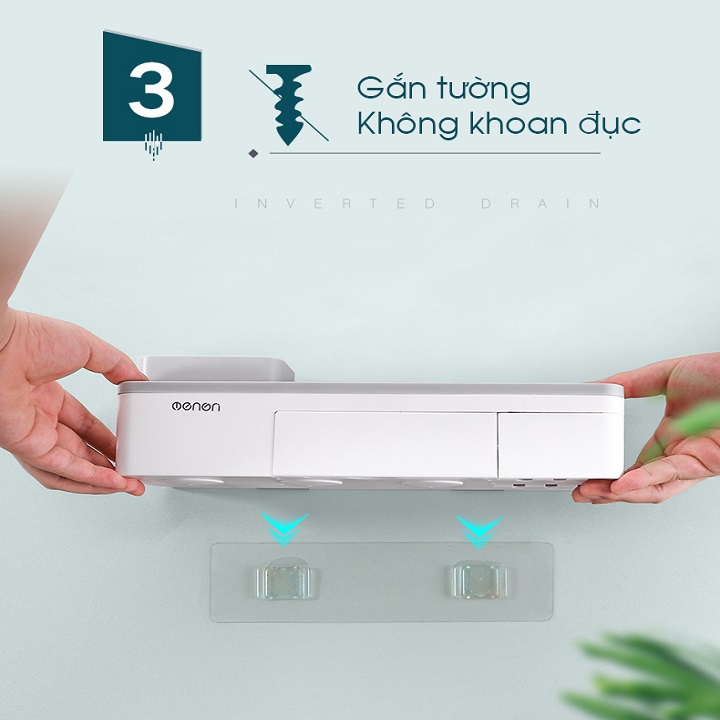 Kệ để đồ nhà tắm cốc hít cao cấp