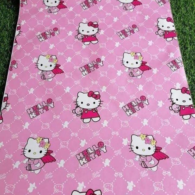 10m giấy dán tường kitty đậm khổ 45cm