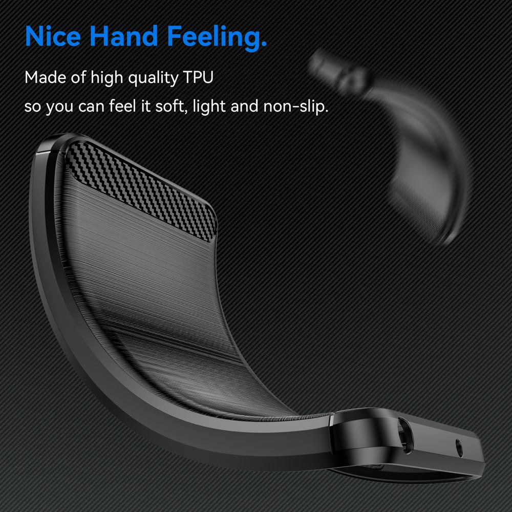 Ốp lưng cho Oppo A17 A17K silicone mềm Carbone phay xước chống sốc chống vân tay