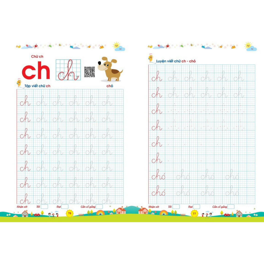 Sách - Bé Tập Tô Tập Viết Chữ To (Dành Cho Trẻ 4-6 Tuổi) - Bé Tự Tin Vào Lớp 1