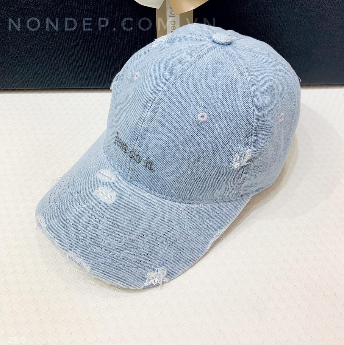 (NEW) Nón kết, mũ lưỡi trai Just do it phối vải jeans Form chuẩn đẹp (Ảnh thật)