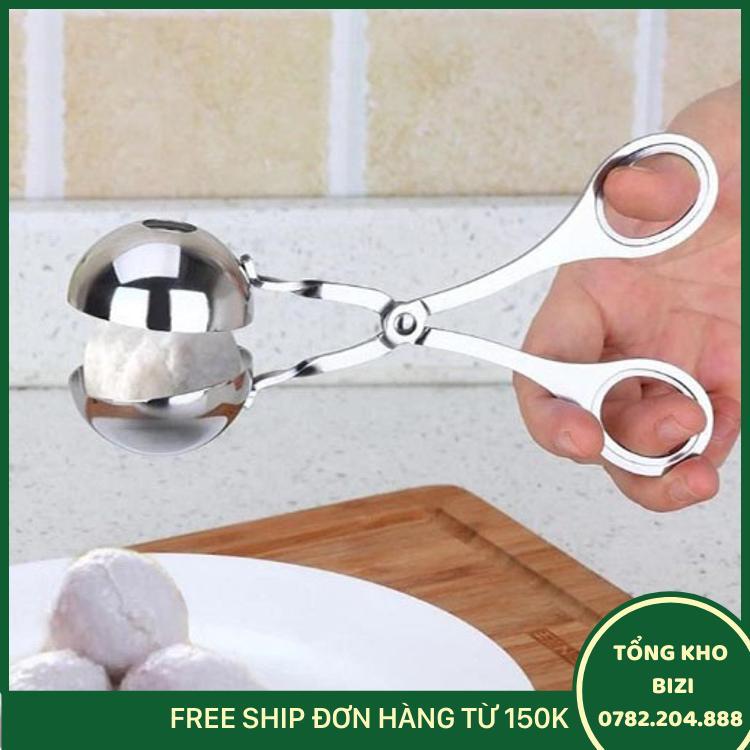 Dụng Cụ Kẹp Thịt Viên, Chả Viên Inox - Free Ship Toàn Quốc