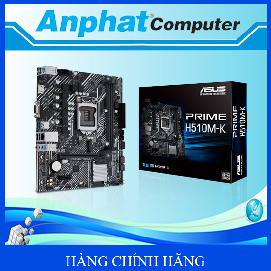 Bo mạch chủ Main ASUS PRIME H510M-K Socket LGA 1200 - Hàng Chính Hãng