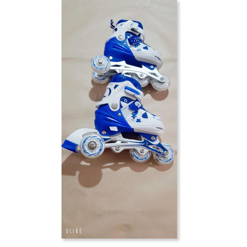 Giày Trượt Patin Tự Thăng Bằng OS Bánh Cao Su Phát Sáng,Chuyển Từ 2 Hàng Sang 1 Hàng + Tặng Kèm Bảo Hộ