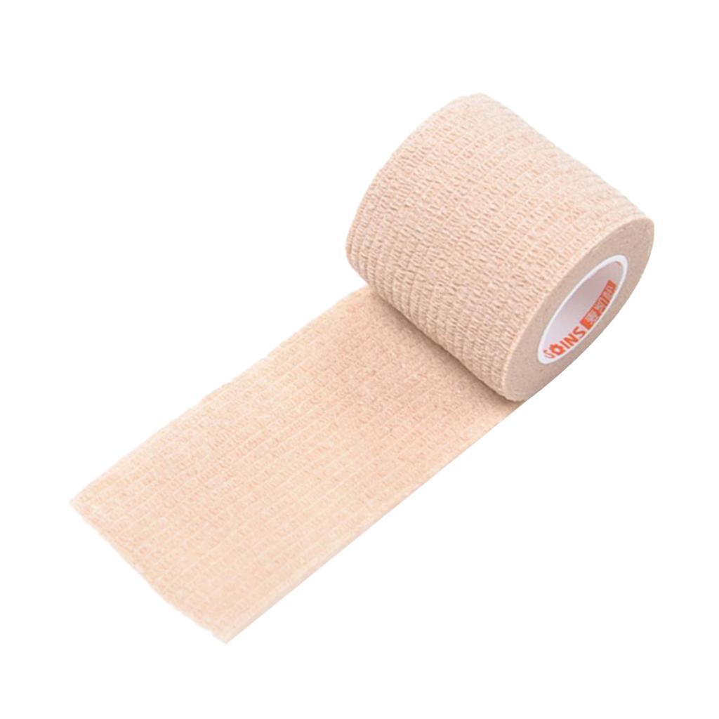 2Pcs 5cm Self Adhesive Wrist Brace Ankle Joints Bandage Tape Blue / Skin Color