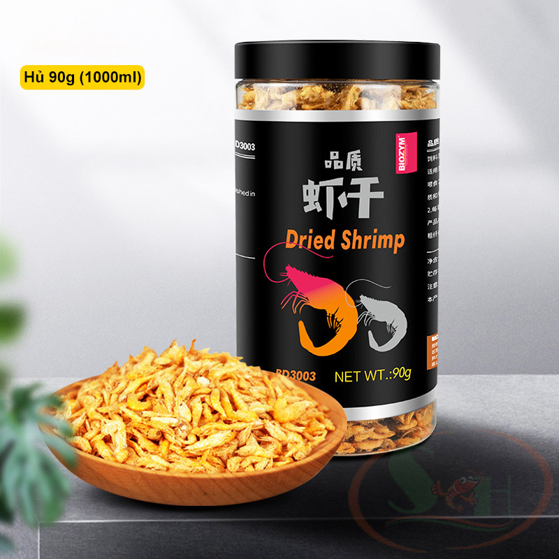 Thức ăn cá Biozym Dried Shrimp tôm khô đông lạnh dinh dưỡng cho cá rùa cảnh